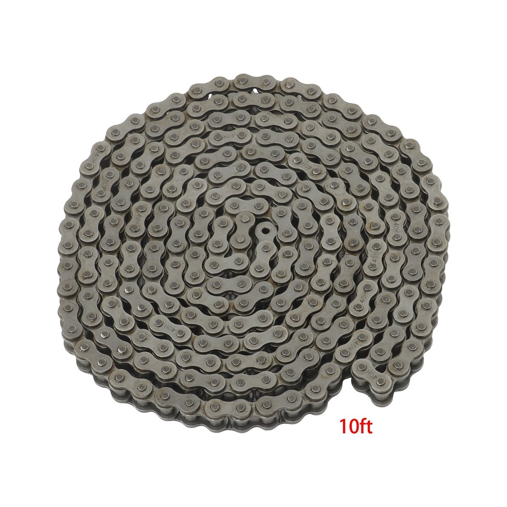 Roller chain #40H 10ft with 2 connectors