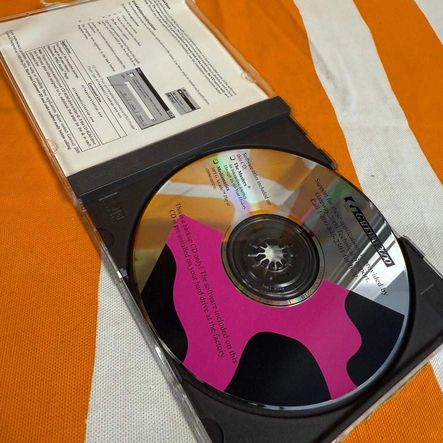 Vintage 1995 Gateway 2000 The Masters Golf Interactive PC CD-ROM Promo Software