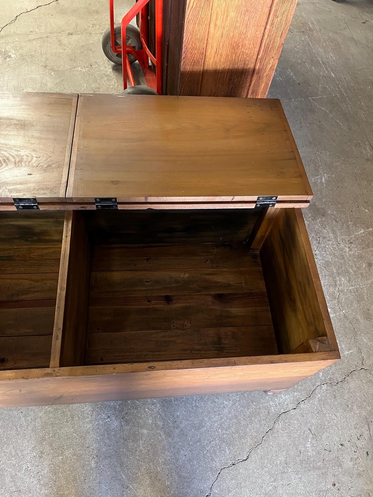 Primitive Blanket Chest with Divided Compartments