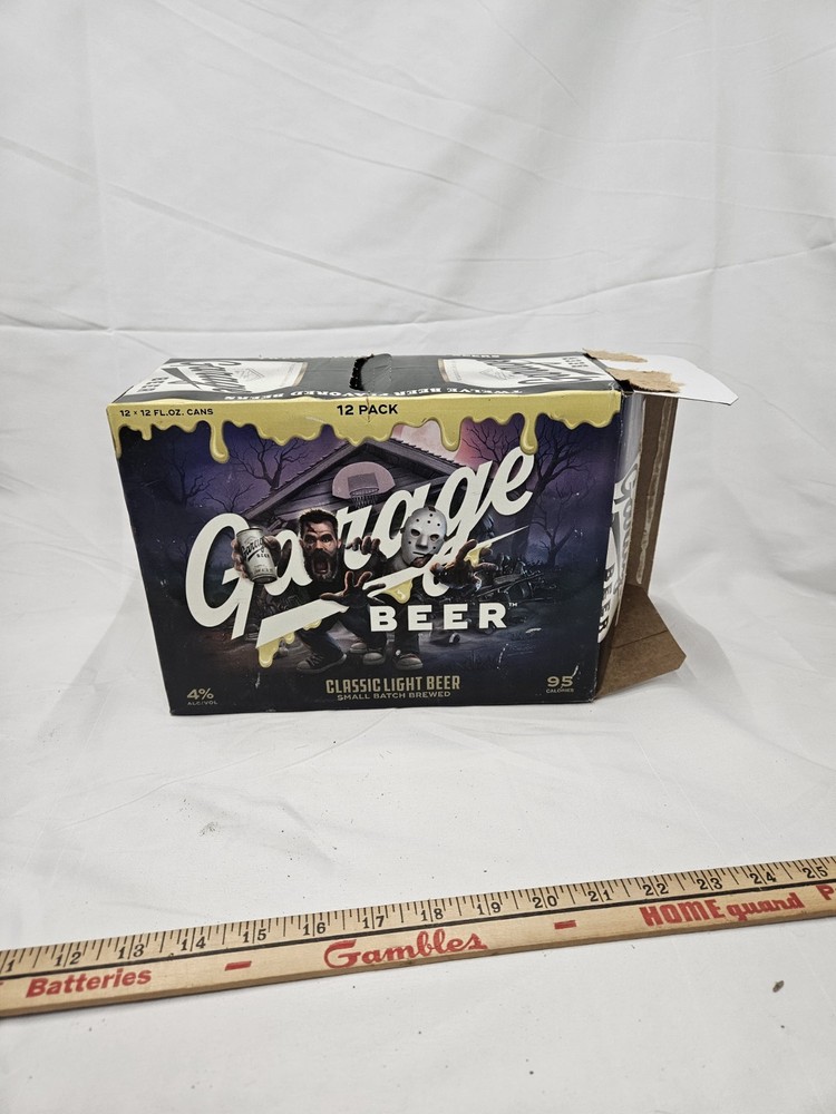 Garage Beer Halloween 12 Pack Beer EMPTY BOX White Classic