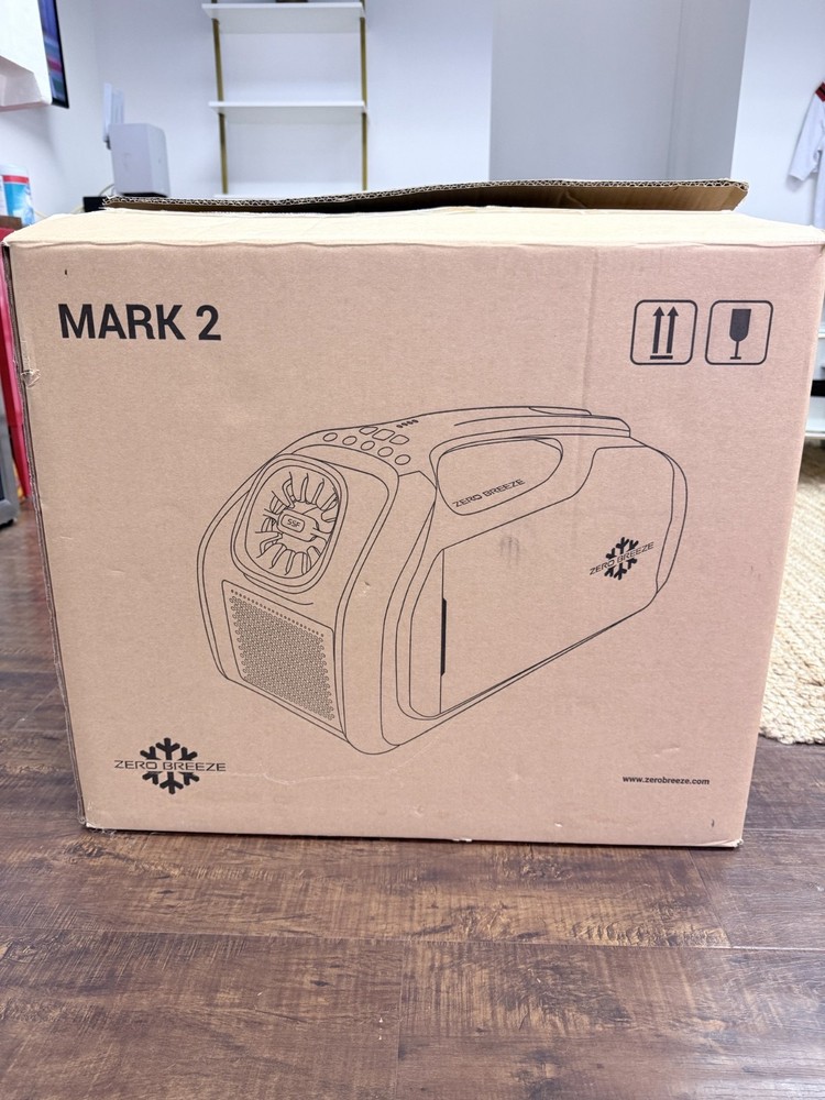Zero Breeze Mark 2 Portable AC w Battery Hose Window Kit Box