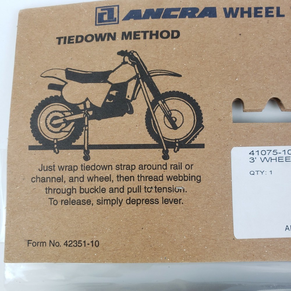 Ancra Wheel Tie Downs Black (41075-10)