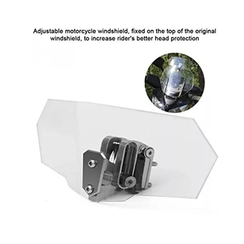 Universal Motorcycle Windshield Extension Clear Motorcycle Windshield Airflow