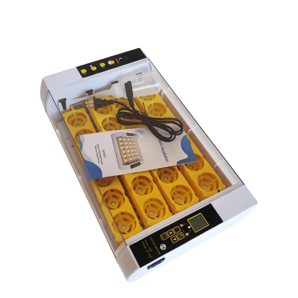 110V 24 Eggs Automatic Egg Incubator with Automatic Egg Turning