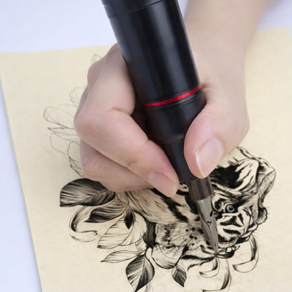 Wireless Tattoo Kit Complete for Beginners Pen Machine with Power Supply