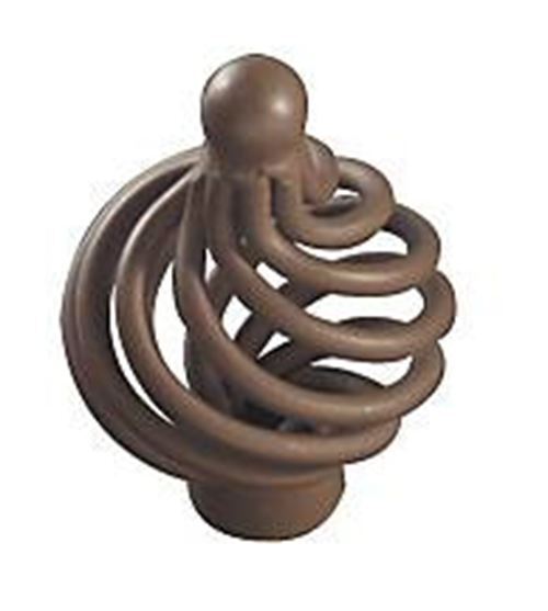 1-3/8" Bird Cage Knob Rust