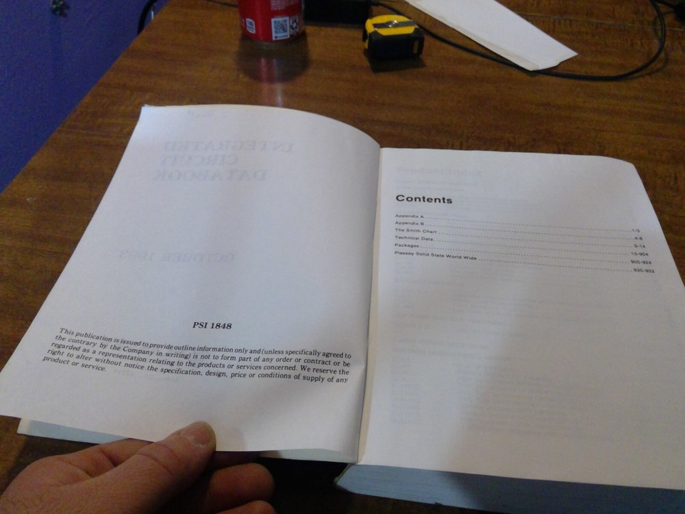 Intebrated Circuit Data Book October 1983Plessey Solid State