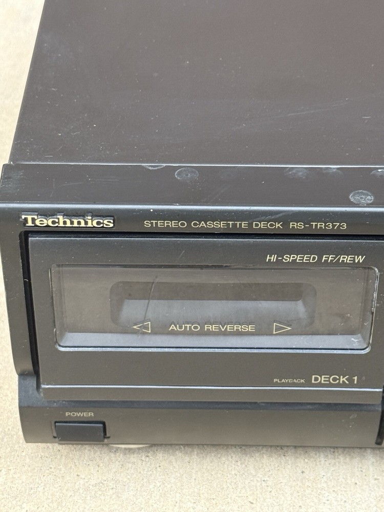 Technics RS-TR373 Double Auto-Reverse Stereo Cassette Deck HX PRO - Deck 1 Works