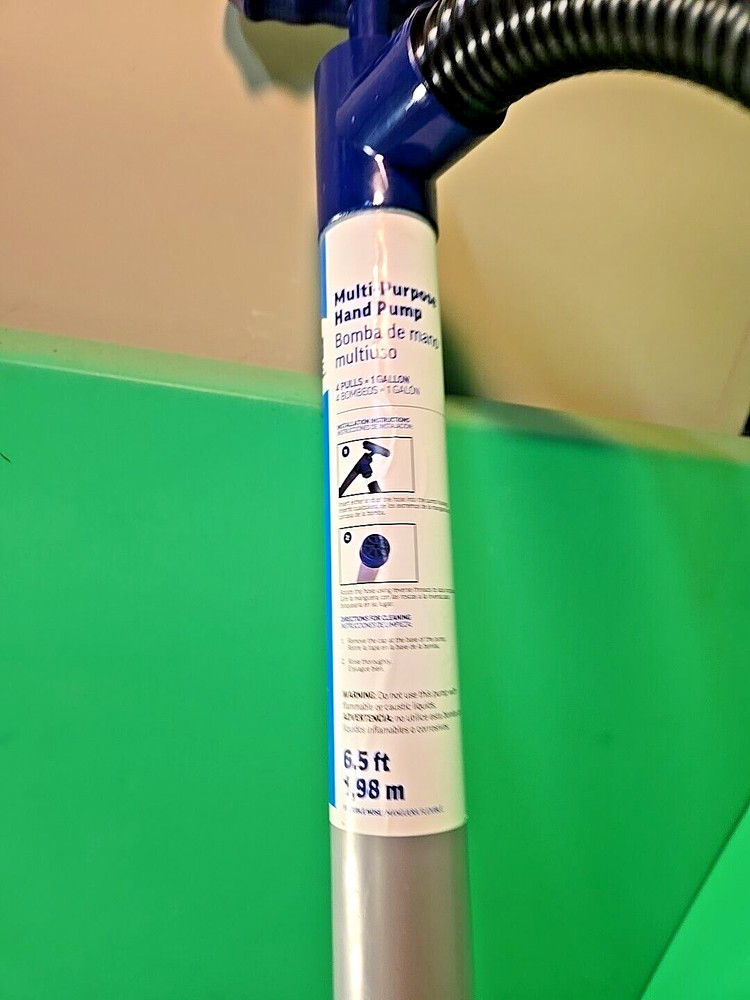Project Source Plastic Transfer Pump | 6.5 Ft | 4 Pulls = 1 Gallon