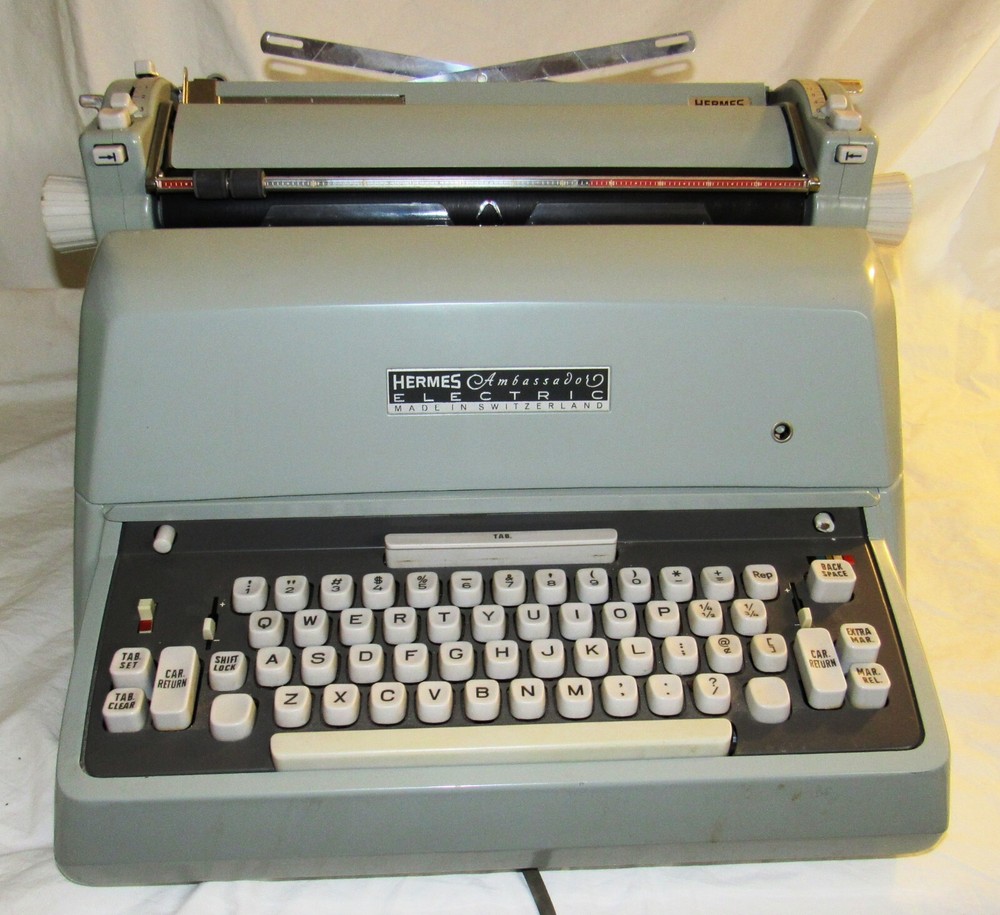HERMES AMBASSADOR TYPEWRITER B-1C OR HT-72 AS-IS
