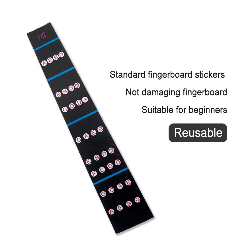 1/2 Size Violin Fingerboard Sticker for Beginners Guide Label