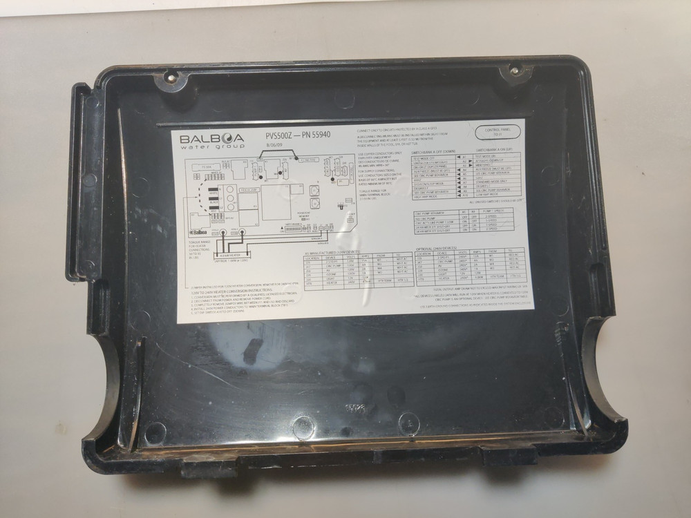 Balboa VS500Z Hot Tub Control Box ONLY *EMPTY*