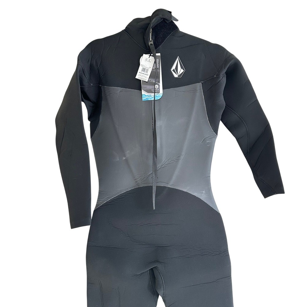 Volcom 4/3mm Modulator Black Back Zip Fullsuit Wetsuit Mens Medium Short NWT