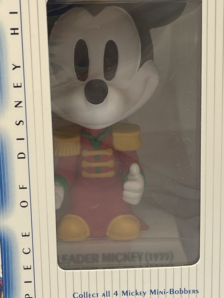 Upper Deck Disney Treasure 4 Different Mickey Mouse Bobblehead Figure