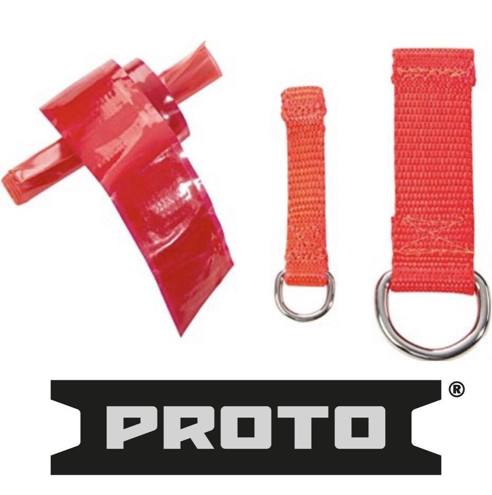 🌟2 Web D-Ring Tethers & Silicone Tape For Proto Tethered Lanyard Tools