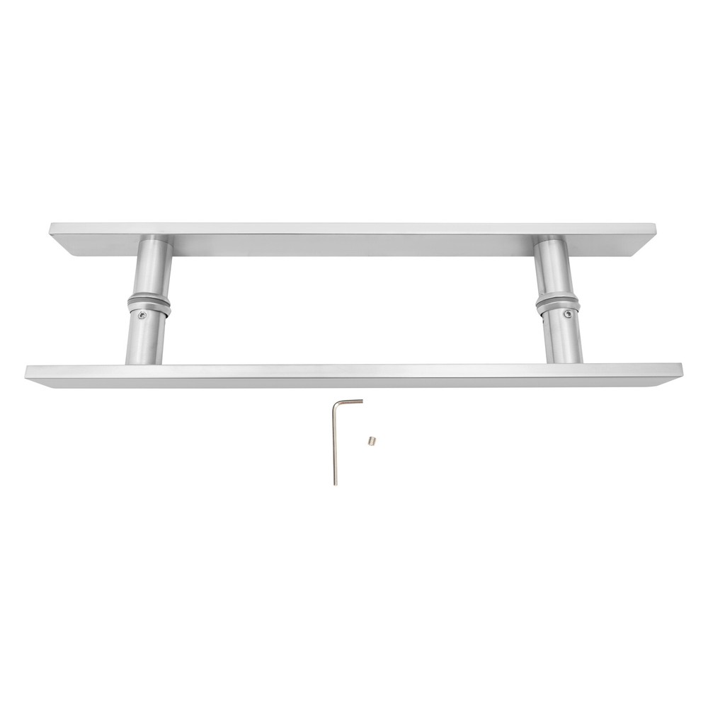 Double Sided Stainless Steel Door Handle Pair Pull Push Sliding Barn Door Handle