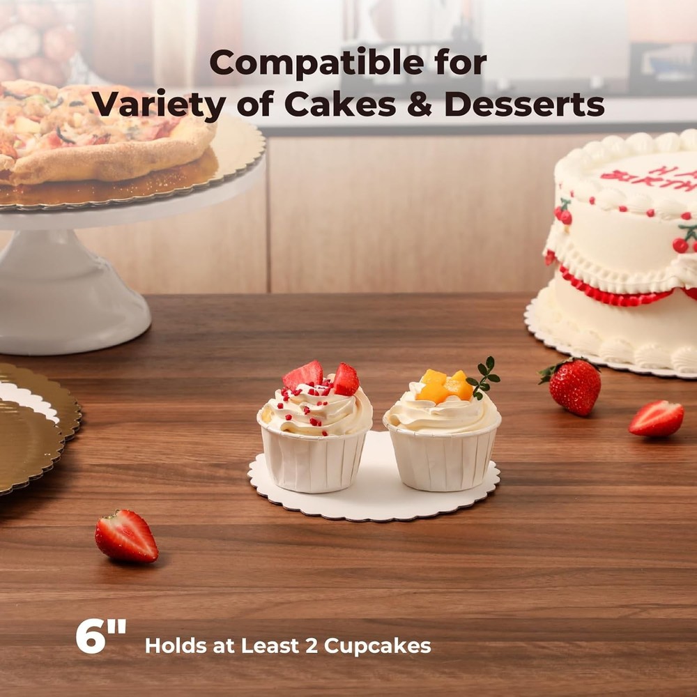 Round Cake Boards for Baking and Desserts