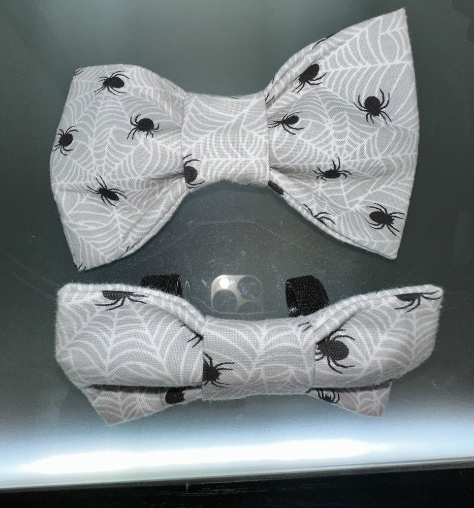 Handmade Over the collar Pet Bow Bundle #5  (Halloween Pattern) New