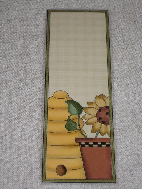 PRIMITIVE SUNFLOWER LAMINATED BOOKMARK CS1219