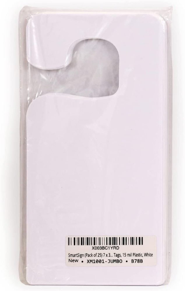 15 mil Plastic Parking Permit Tags 25 Pack