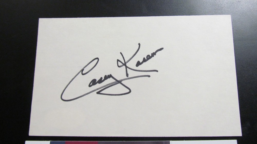 Casey Kasem signed Index Card JSA Certified