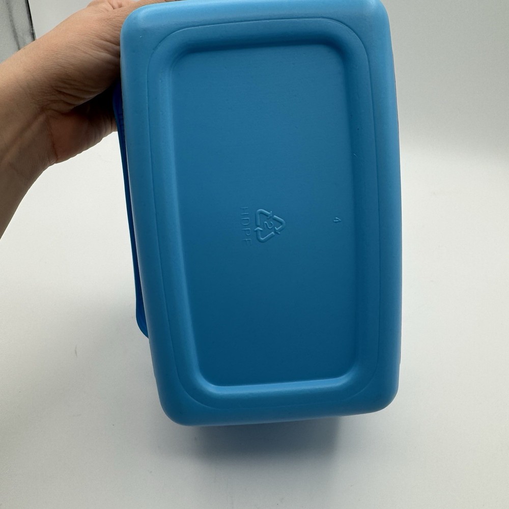 Vintage Baby Wipes Plastic Box Marsh Generic Blue Scented Empty