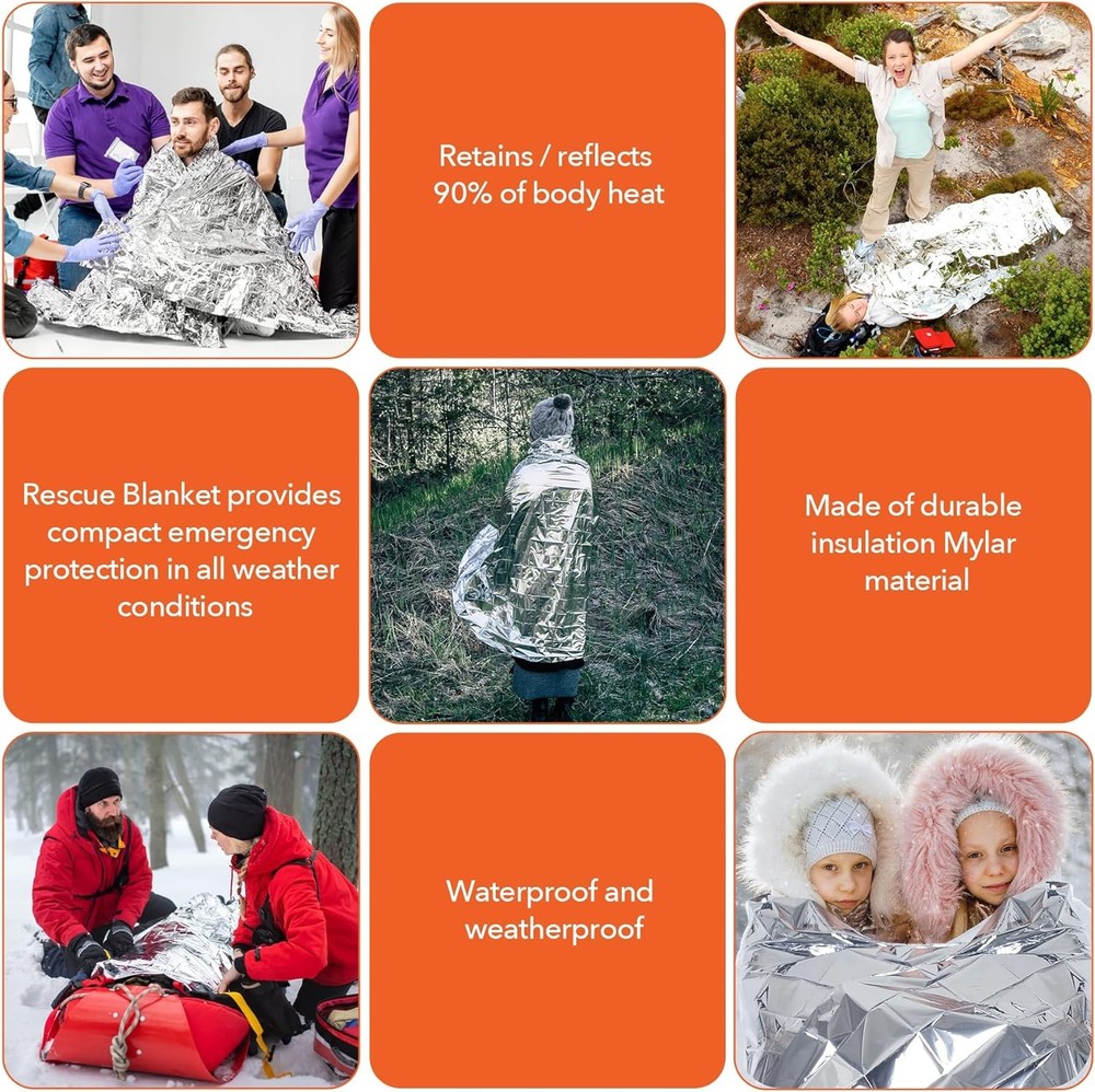 Emergency Space Blankets 6PK