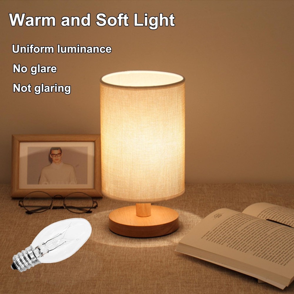 PaeorRorL Night Light Bulbs 4 Watt 15 Pack E12 Base Dimmable 2700k Warm White