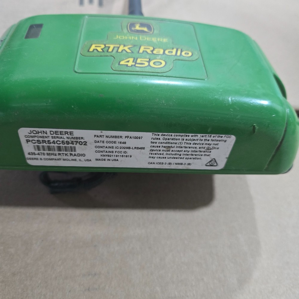 John Deere Starfire 450mhz RTK