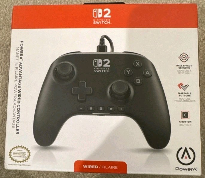 PowerA - Advantage Wired Controller for Nintendo Switch 2 - Black