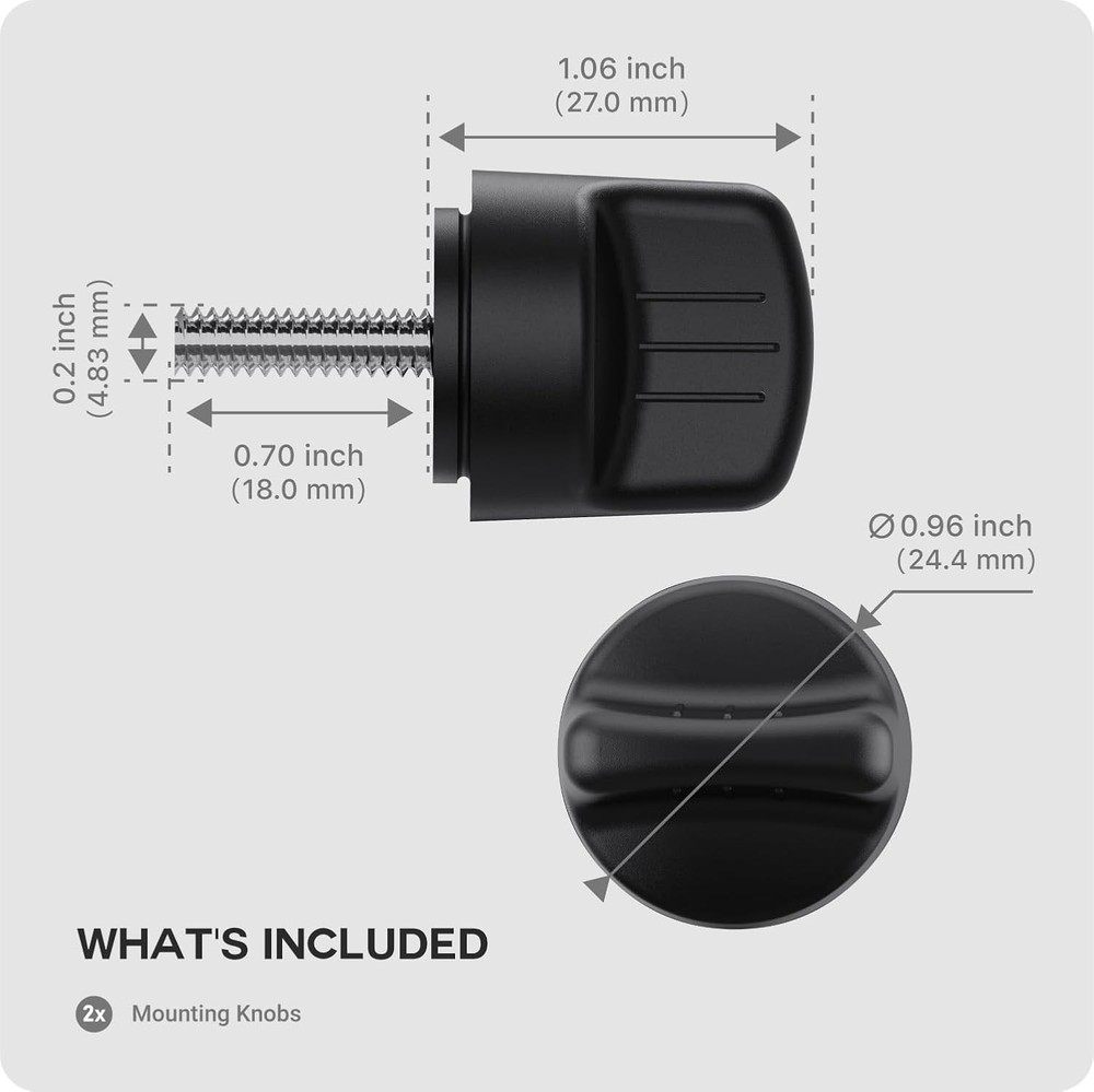 Humminbird Fish Finder Mount Knob Replacement Set