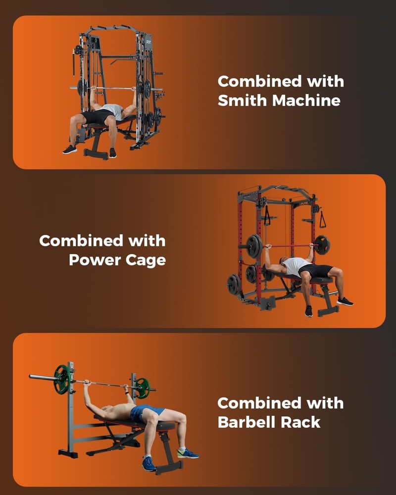 Adjustable Foldable Weight Bench for Home Gym Strength Training Workout Bench