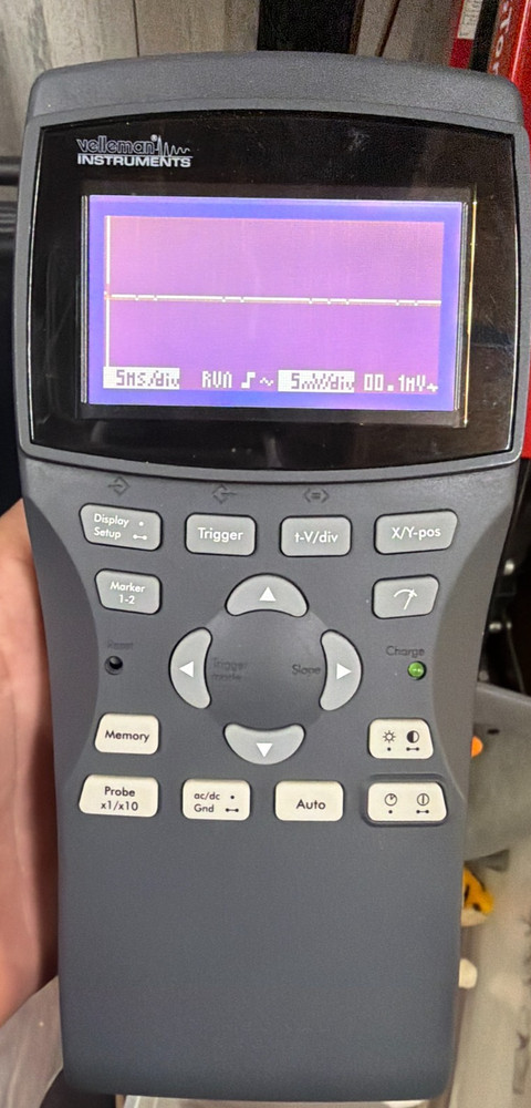 Velleman HPS10 Personal Oscilloscope Handheld Scope w/ Probe Case Tested