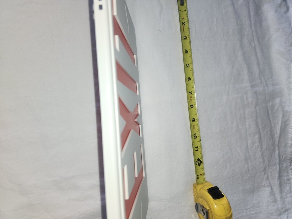 non-illuminated exit sign