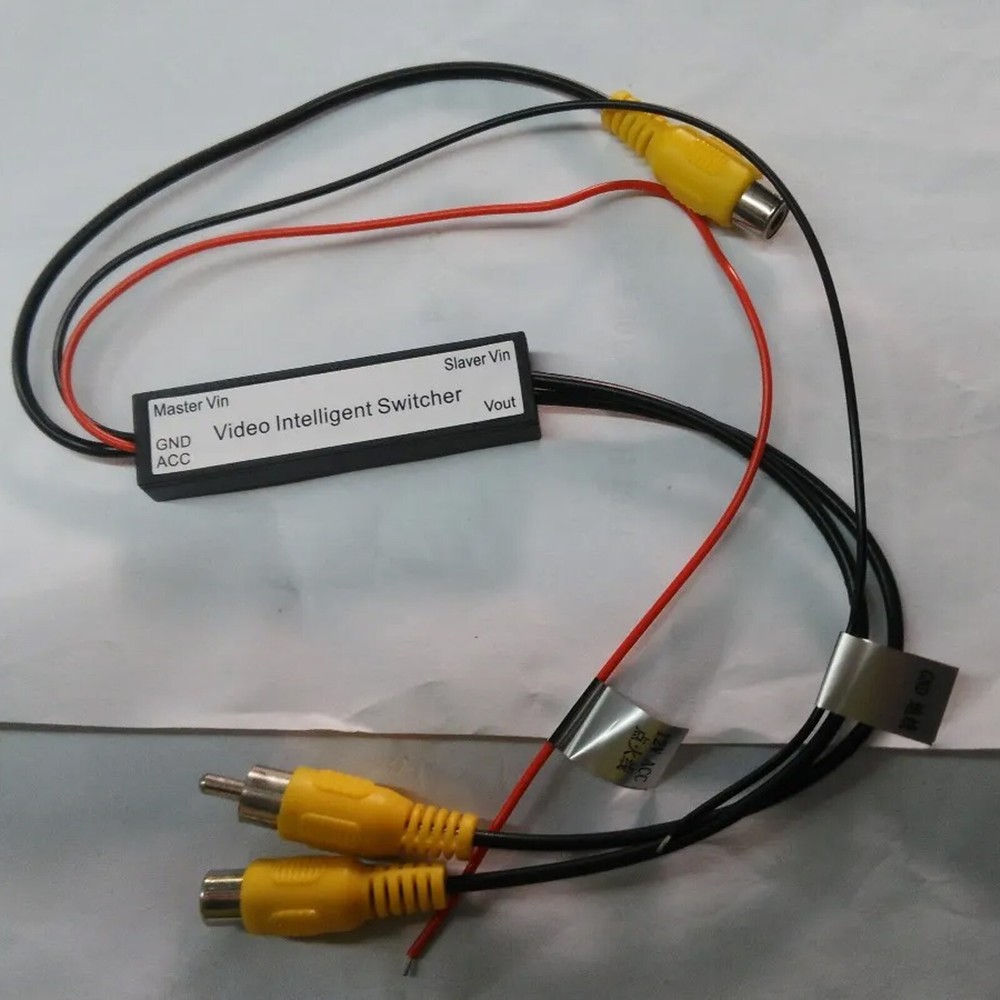 Car RCA Video Switch 2 Inputs 1 Output – Intelligent Auto Front/Rear Camera