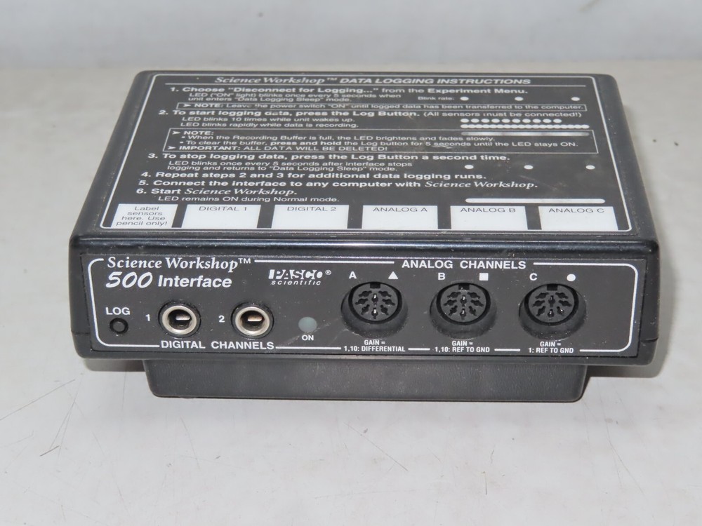 Pasco Scientific CI-6760 Science Workshop 500 Interface Data Logger