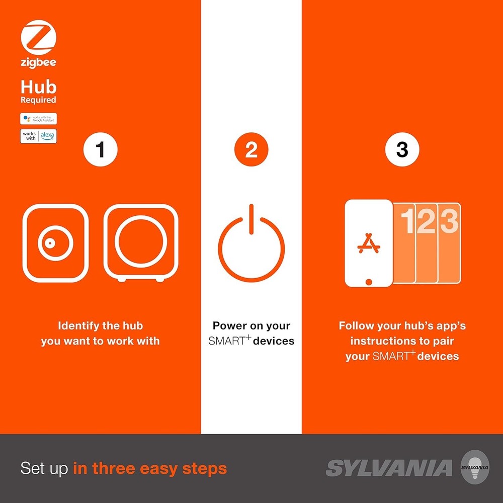 Sylvania Smart+ Light Bulb Dimmable Soft White A19 9W 800 Lumen 2700K 4 Pack New