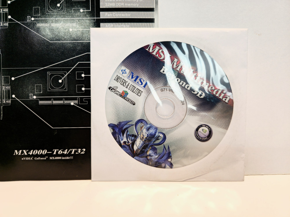 MSI Multimedia Beyond 3D Drivers and Utilities CD