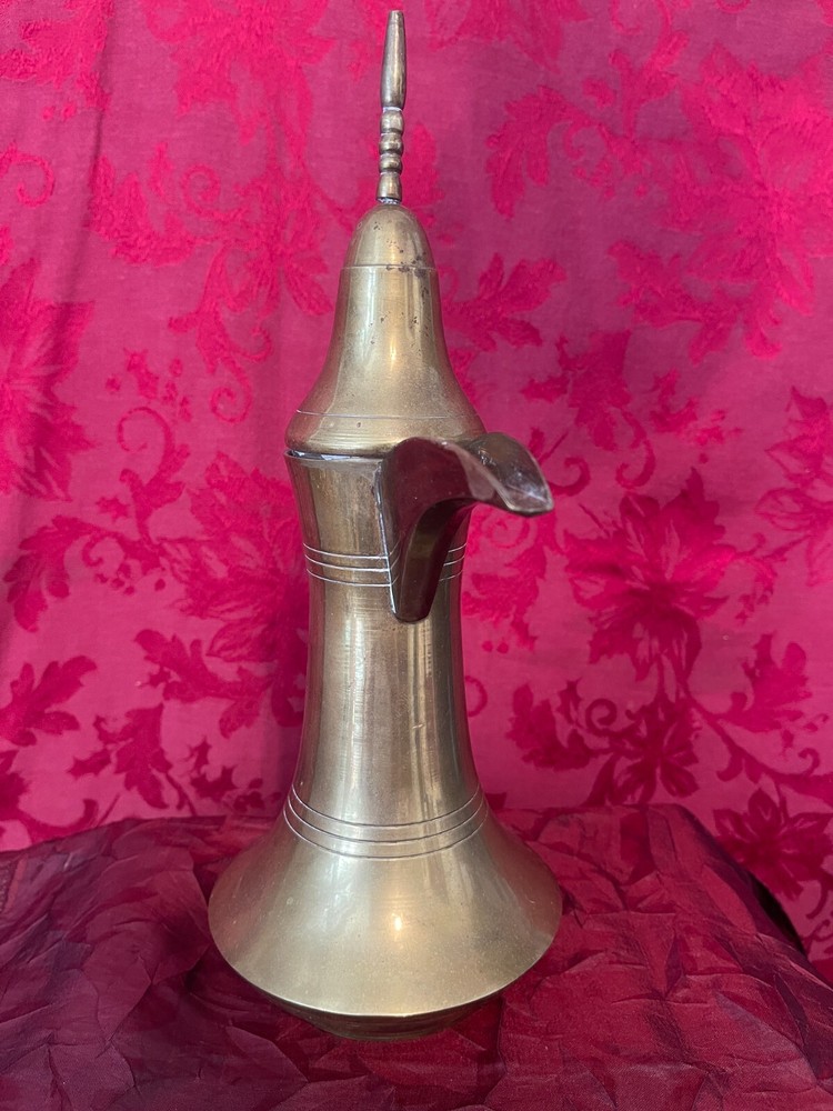 Vintage MK Handicrafts Middle Eastern Brass Dallah