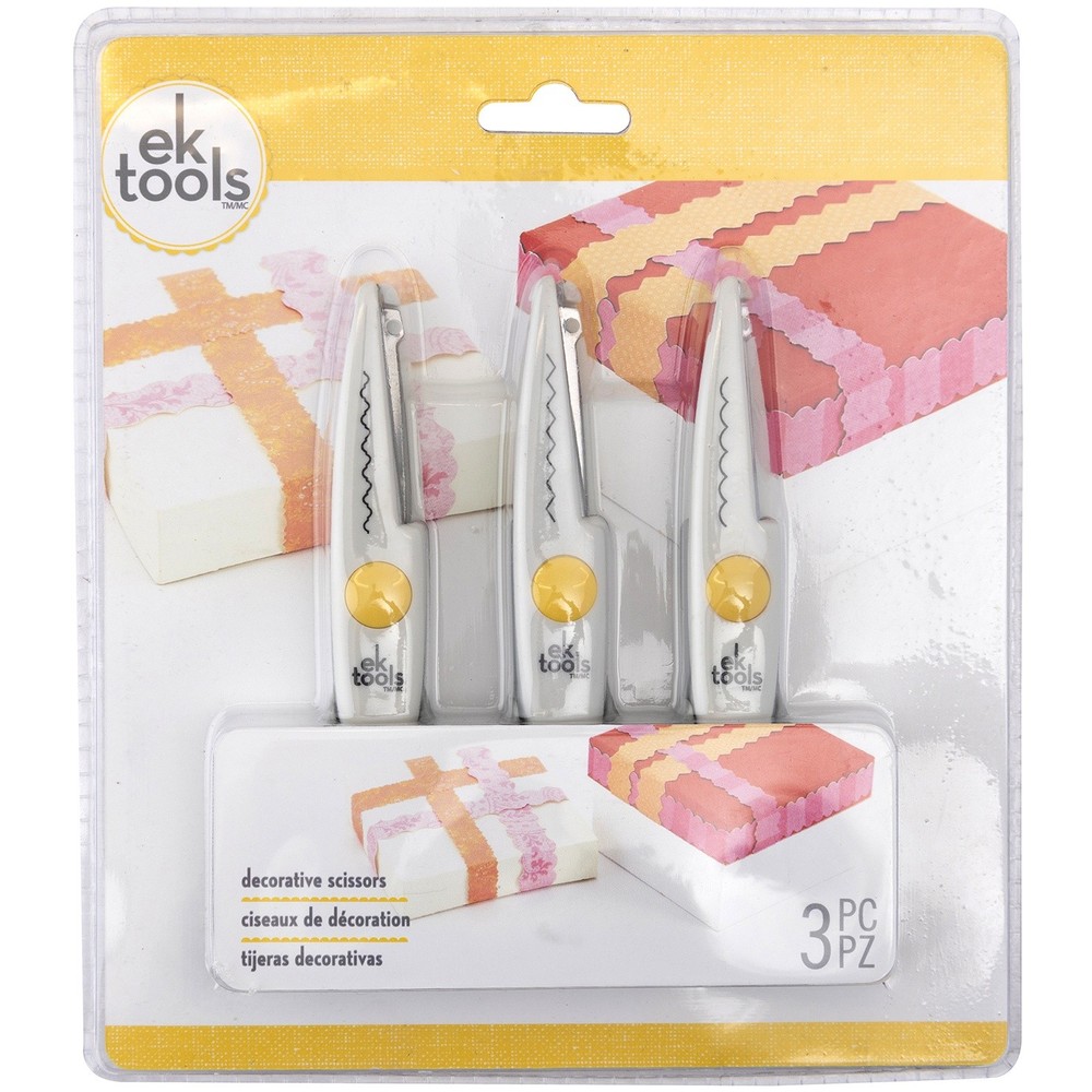EK Decorative Scissors 3/Pkg-Scissors