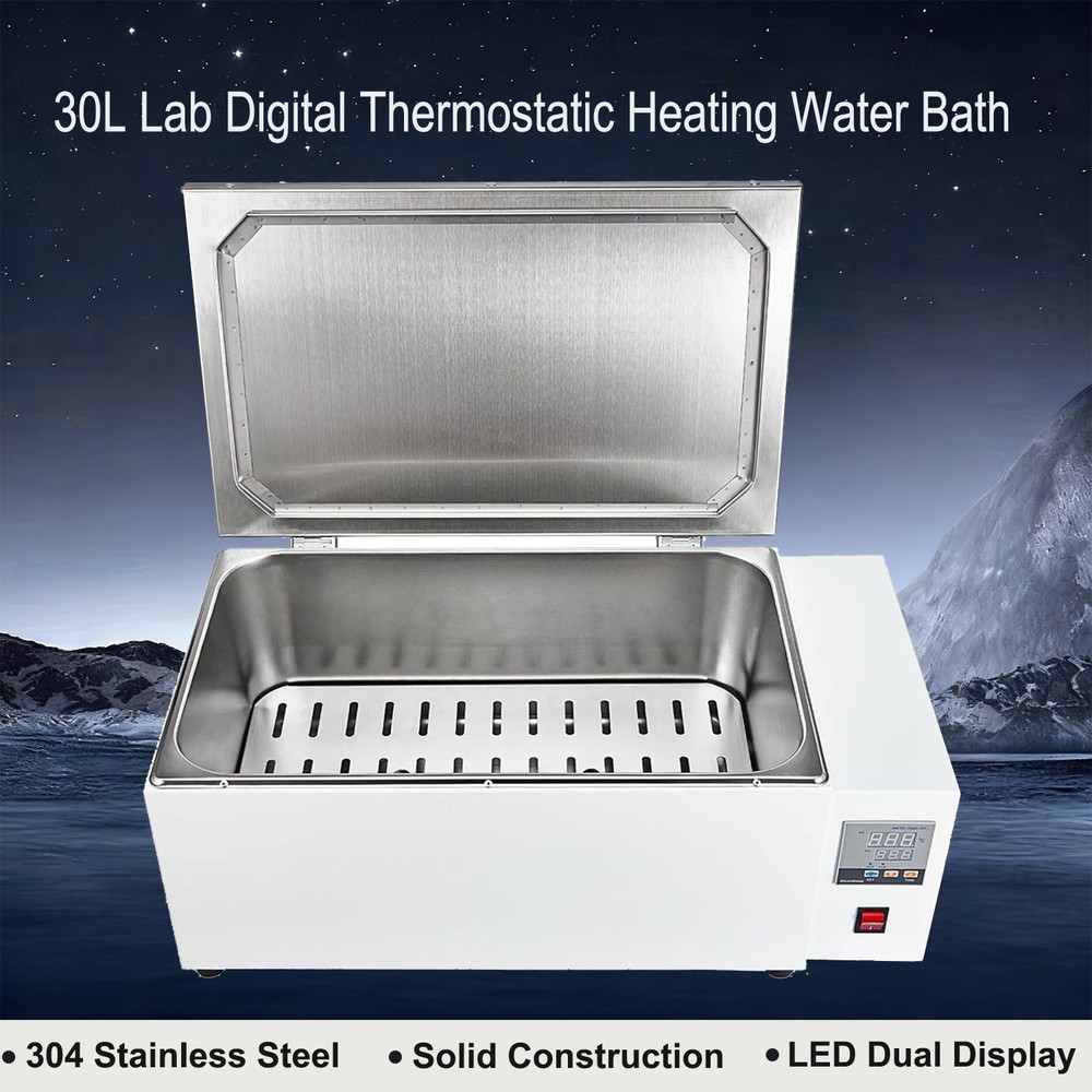 30L Lab Water Bath Digital Thermostatic Heating Modules Timing Function