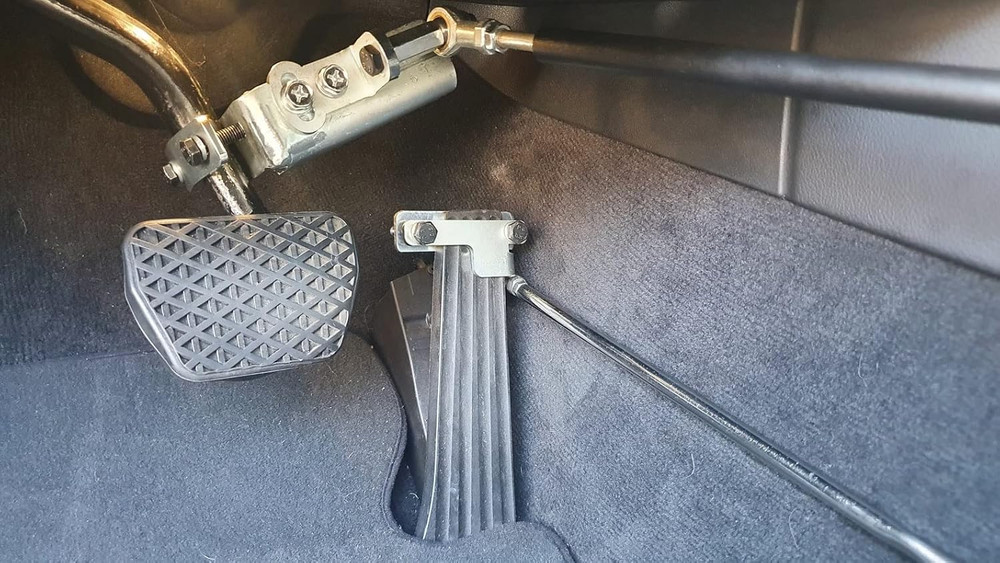 Hand Controls for Disabled Drivers Push and Pull for Automatic Cars, a Permanent