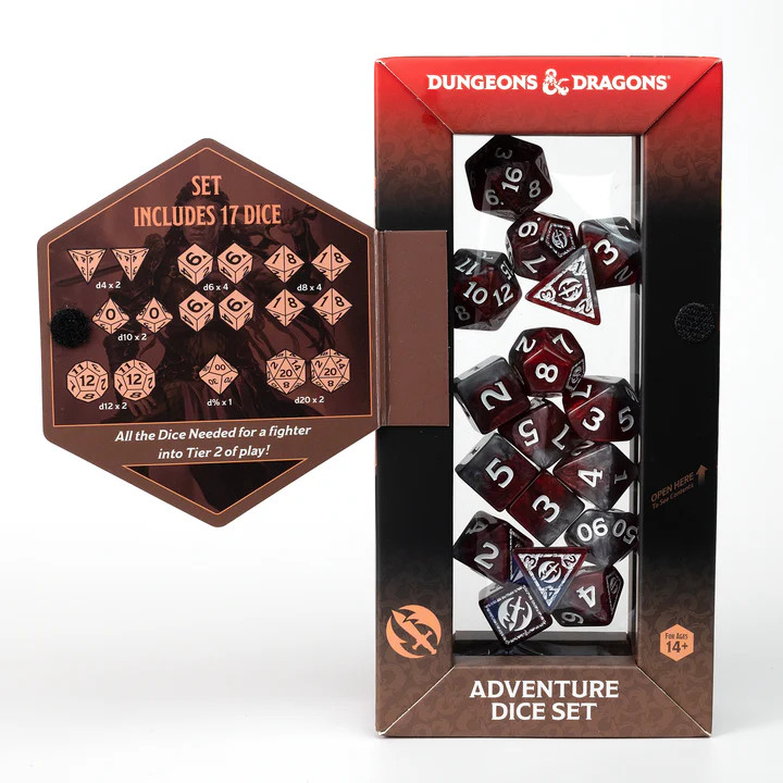 Sirius Dice: D&D Adventure Dice: Fighter Red Refresh