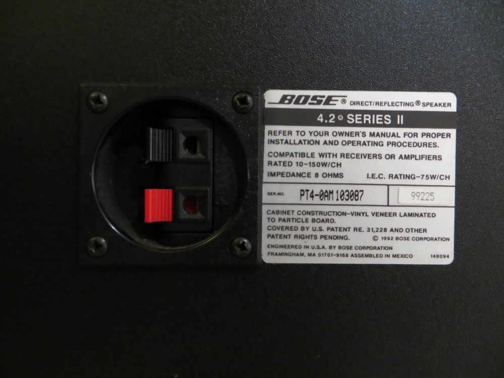 Bose 4.2 Series II Direct Reflecting Speakers