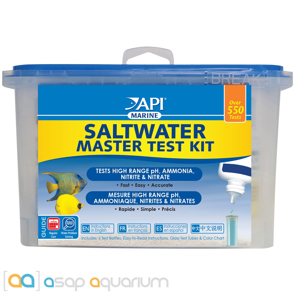 API Saltwater Master Test Kit Marine pH Ammonia Nitrite Nitrate Multi Test Kit