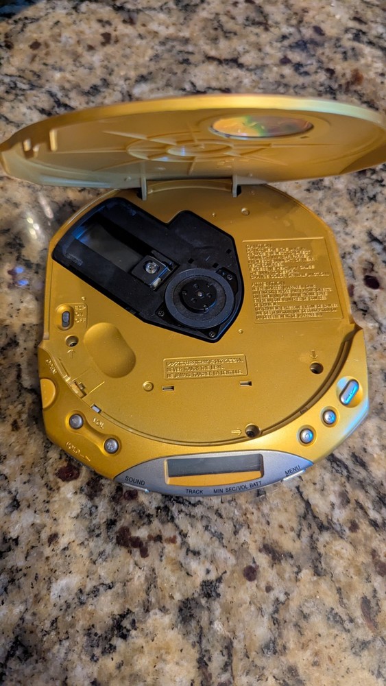 Sony Walkman D-E350 Gold, ESP Max Portable CD Player Tested Works