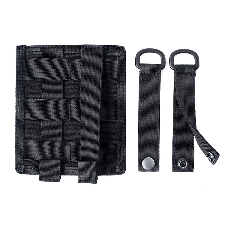 Hook & loop Panel MOLLE Cloth Patch for Tactical Vest Pouch Converter Adapter