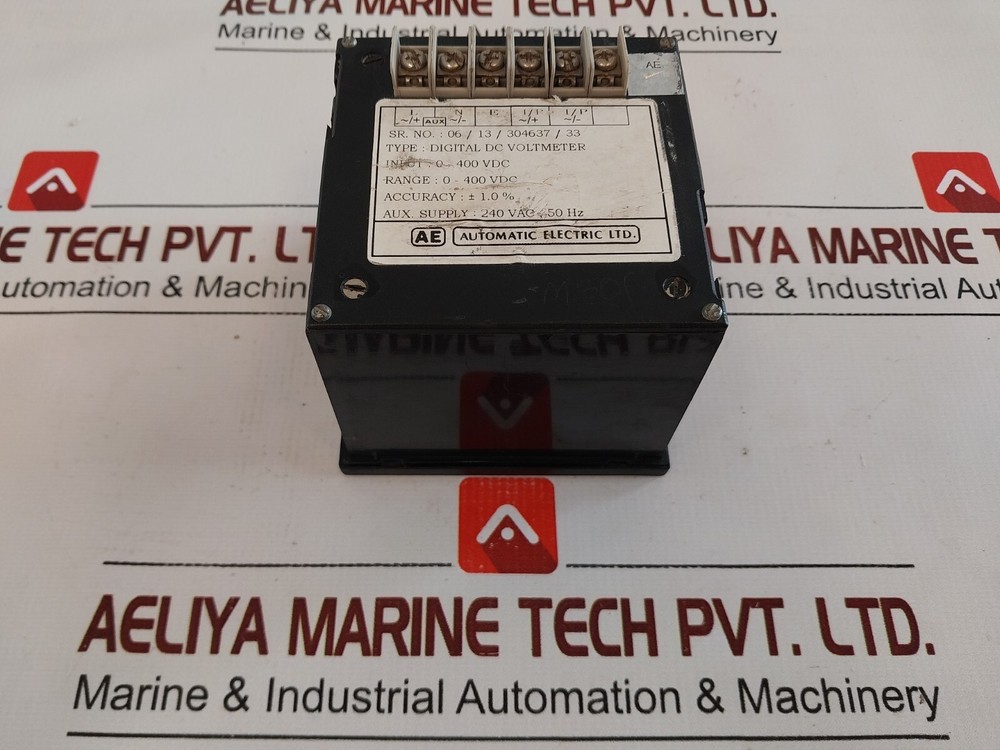 Automatic Electric Digital DC Voltmeter 0-400 vdc