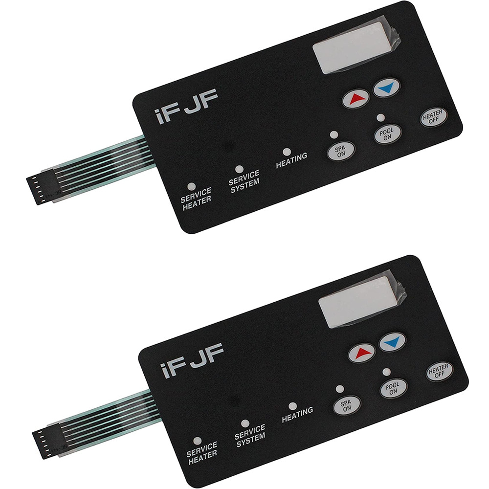 2X Membrane Switch Fit For Pentair Pool Heater 472610Z & Sta-Rite 42002-0029Z