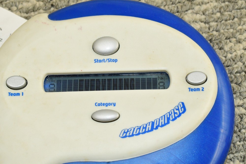 Catch Phrase Game Handheld Electronic Party Hasbro Classic Blue White
